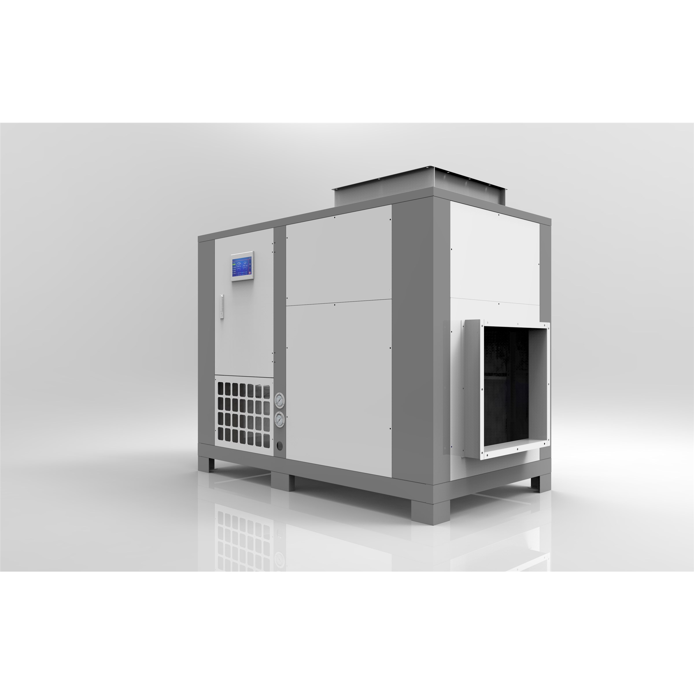 Heat pump dryer rear air inlet view