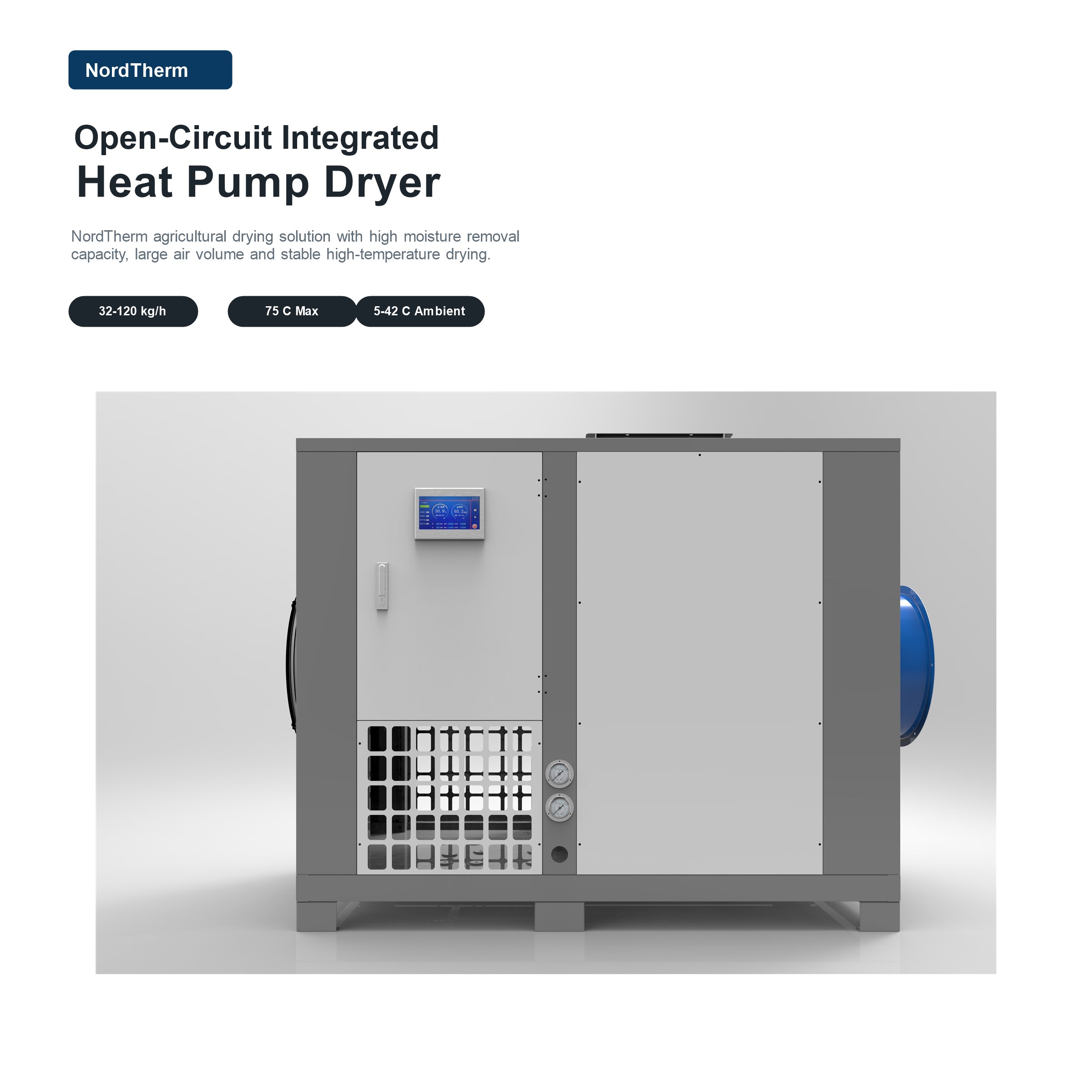 heat pump dryer front view