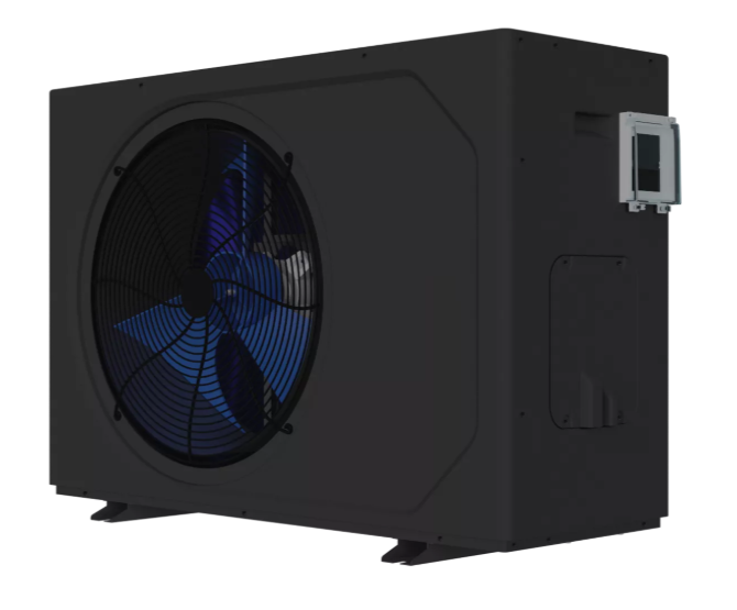 R32 inverter pool heat pump fan side view