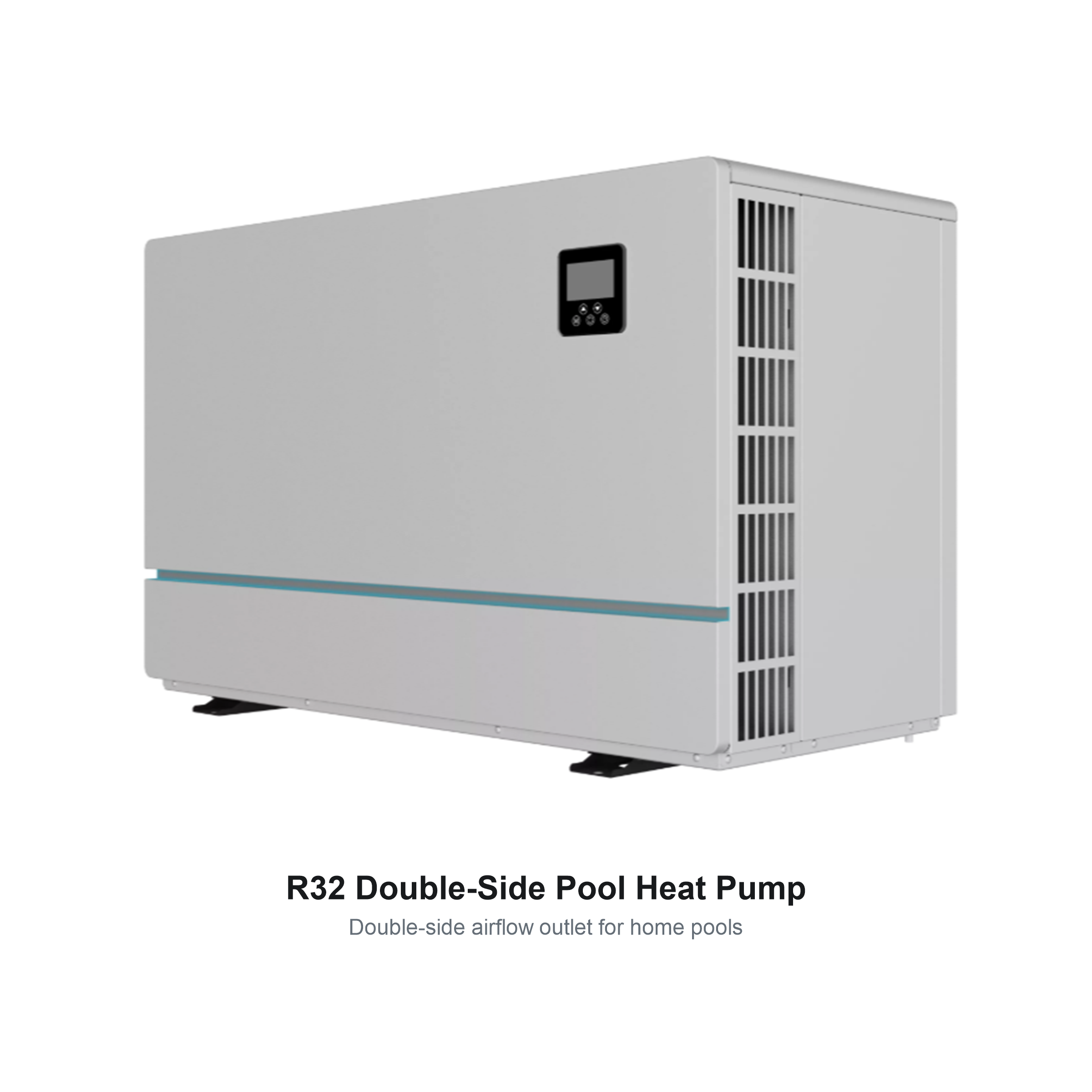 R32 Double-Side Airflow Swimming Pool Heat Pump | 7kW-35kW OEM Solution