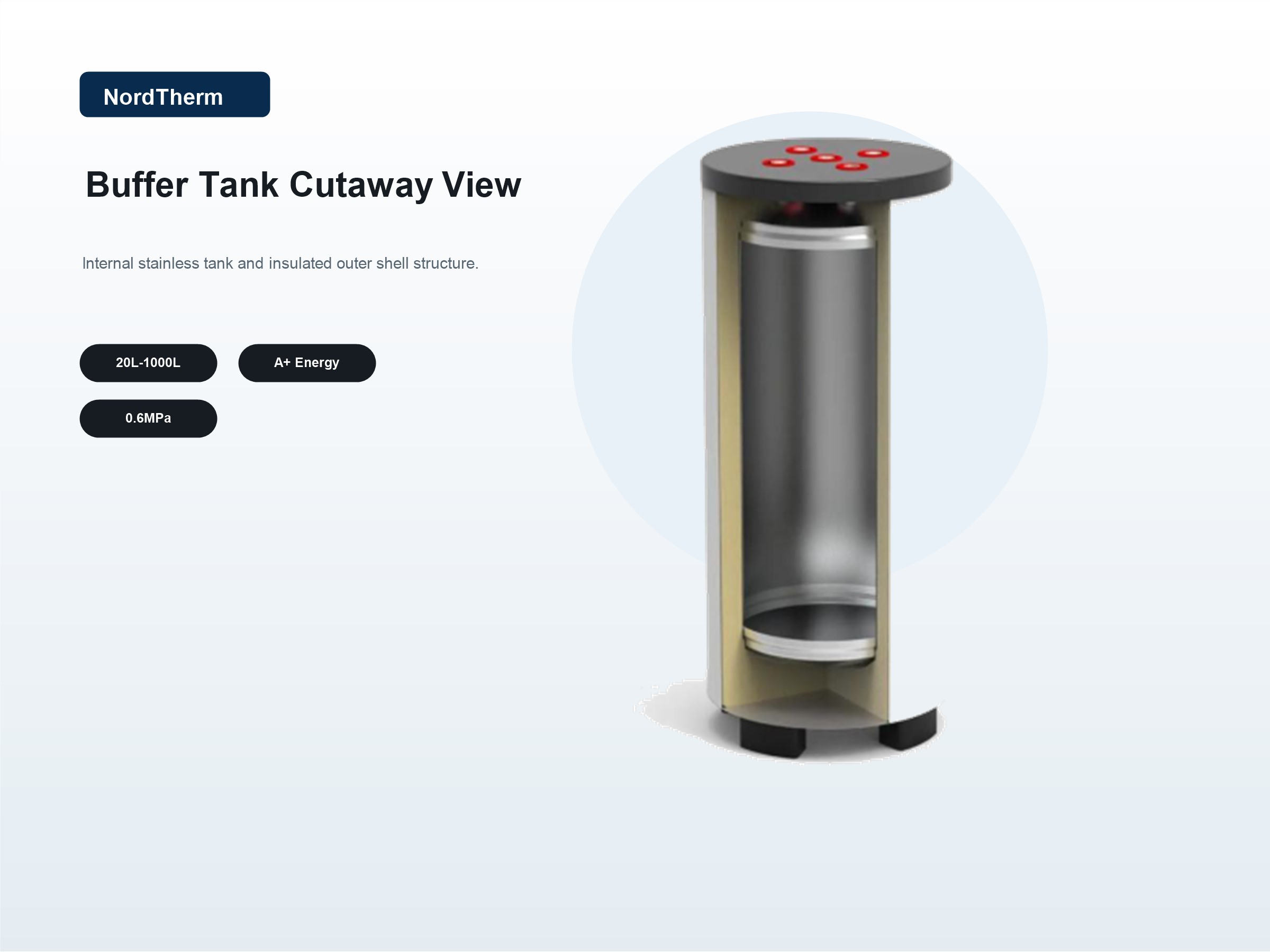 Buffer tank connection port diagram