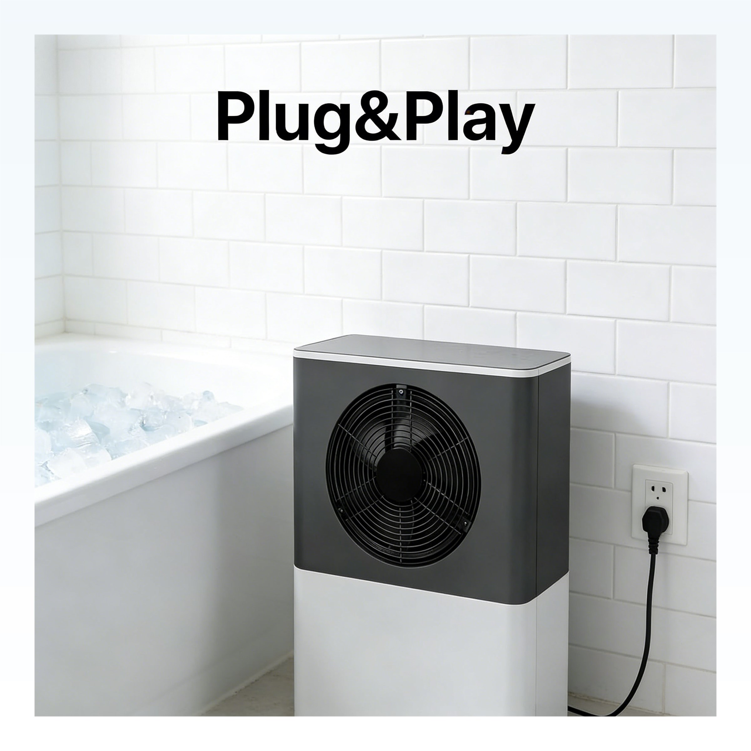 Plug and play ice bath chiller