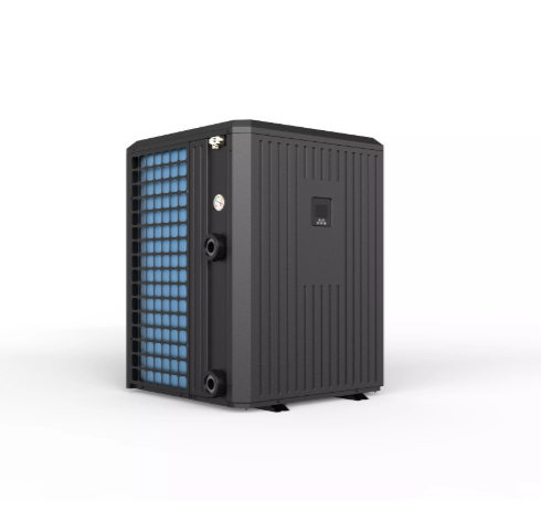 R32 pool heat pump water ports view