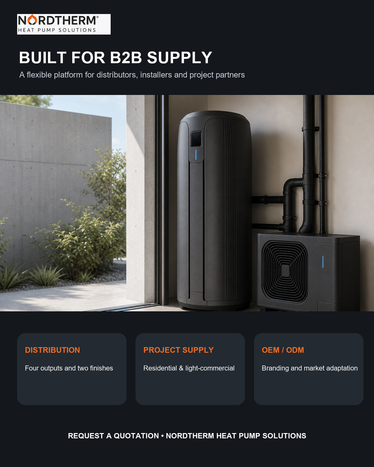 heat pump water heater for OEM wholesale distribution
