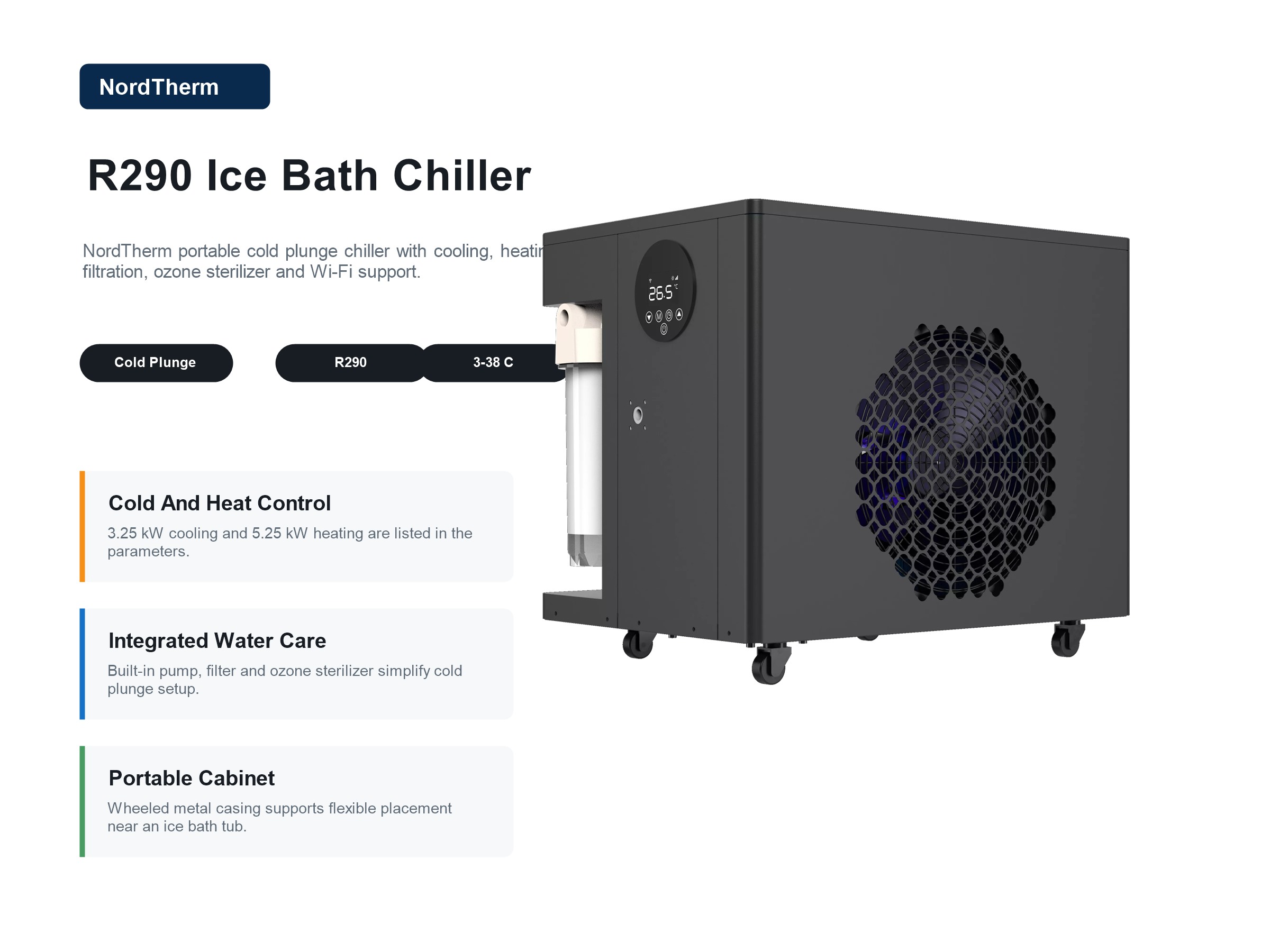 NordTherm R290 ice bath chiller page 