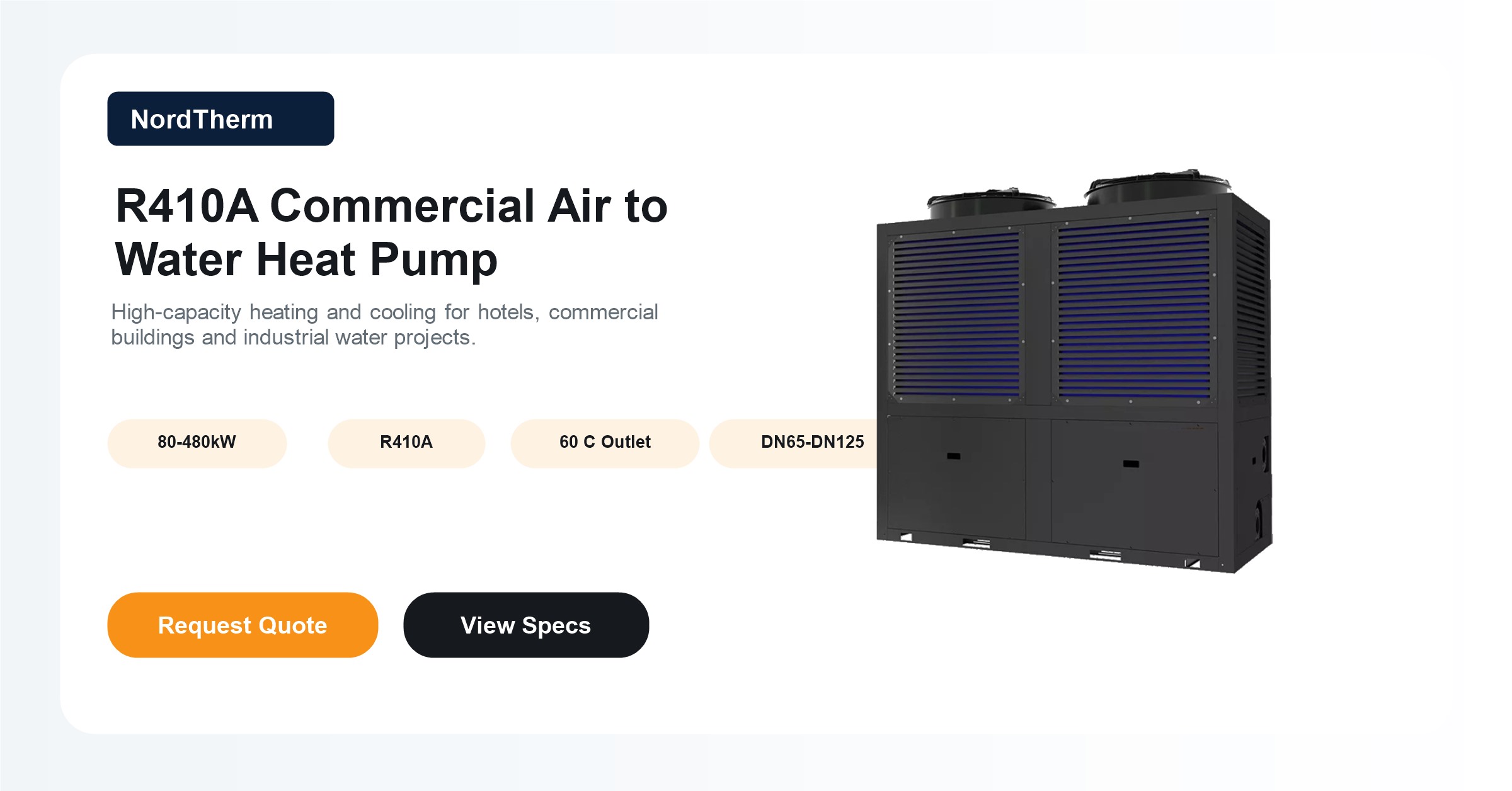 | Commercial air to water heat pump banner 