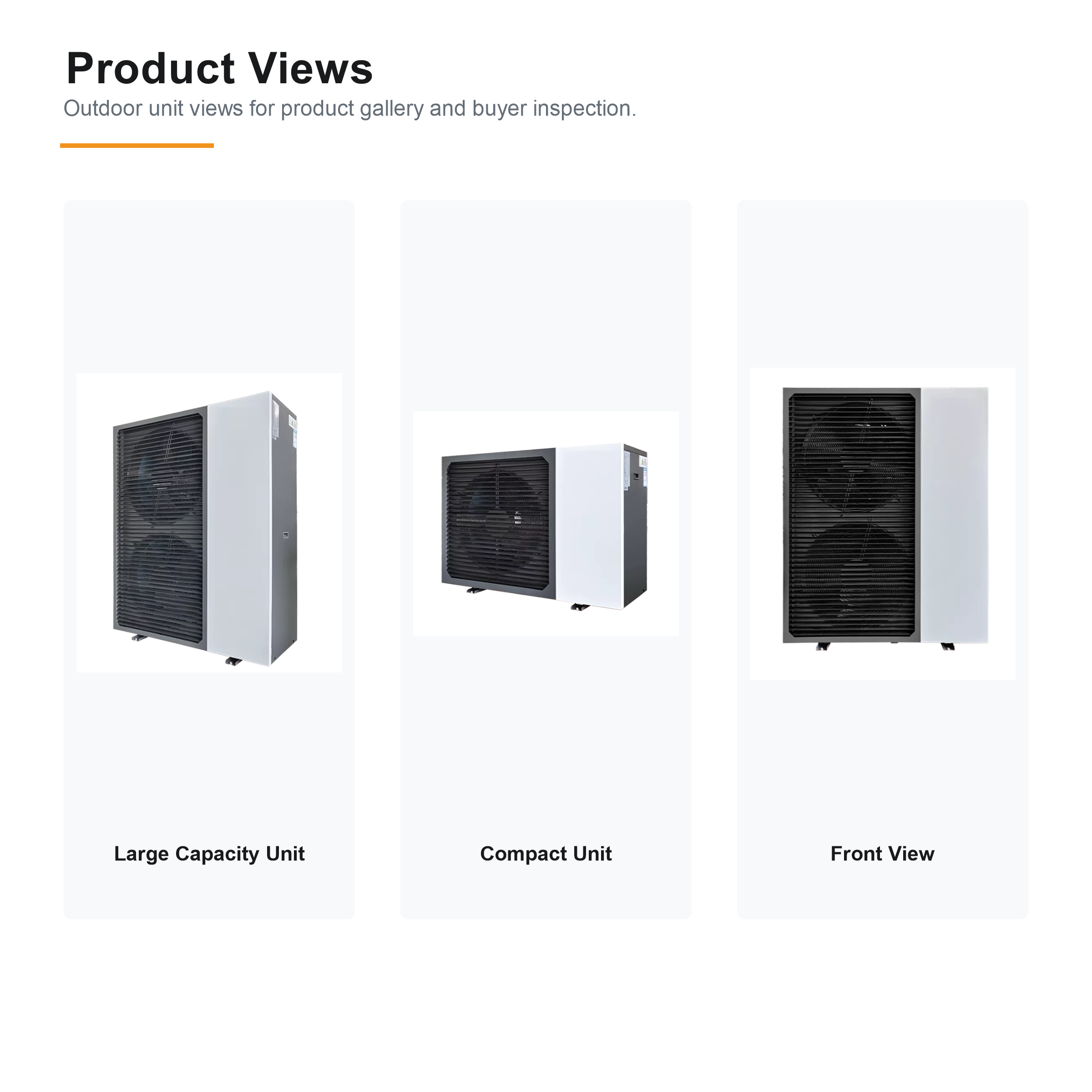 R32 split heat pump product views